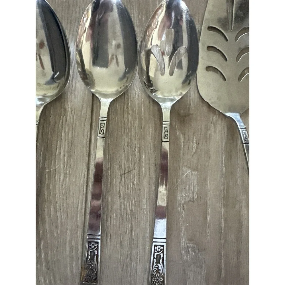 5‎ PCs ECKO Eterna SANTA CLARA Stainless Steel Flatware Silverware Serving Set